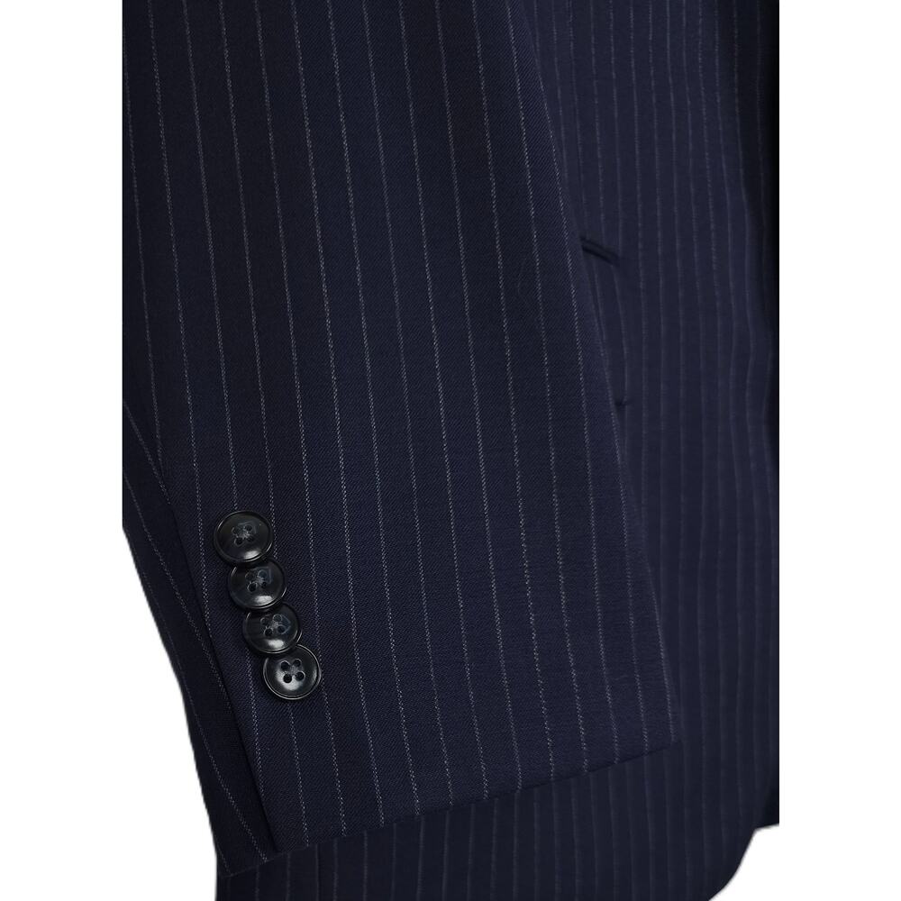 Michael Kors Mens Classic Fit Suit Jacket Blazer 36R Navy Pinstripe Wool NWT - Picture 5 of 7